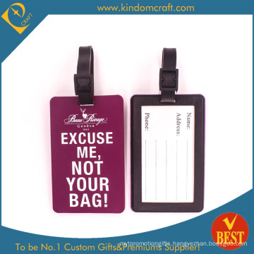 Round Shape Fashion PVC Luggage Tag (N-P06) (JN-0181)